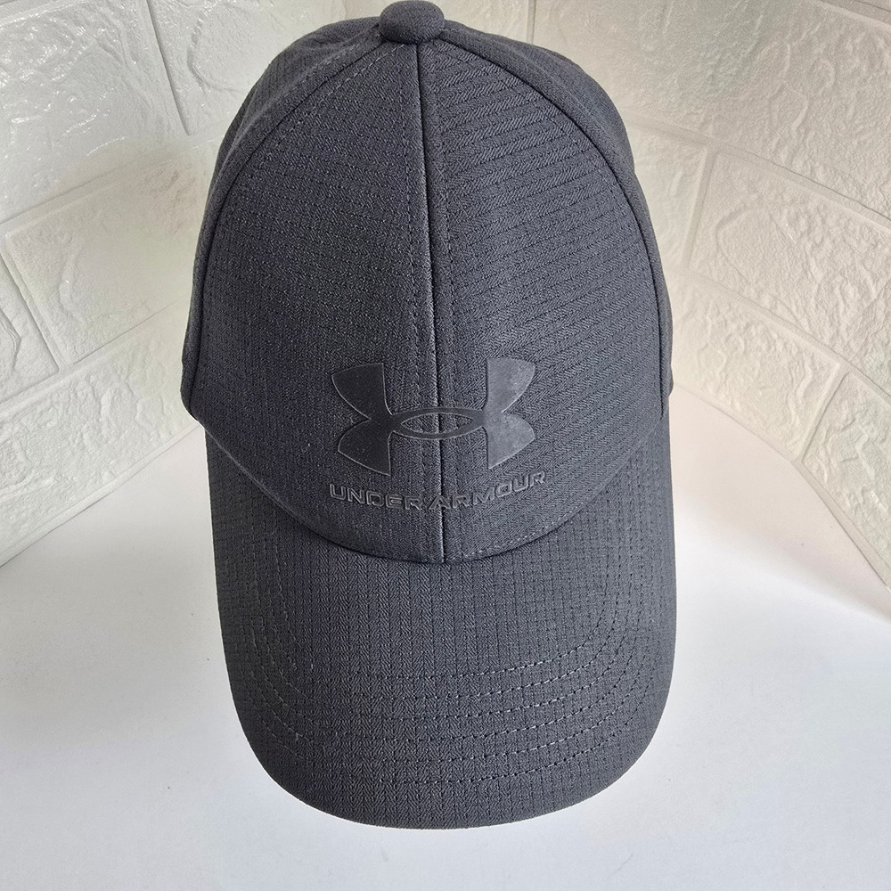 Under Armour Armourvent Baseball Cap Youth YSM/YMD Gray Logo Performance Hat